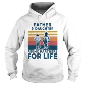 Father and daughter riding horse partners for life vintage retro shirt 1