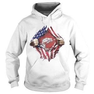 Fishing American flag veteran Independence Day hand shirt