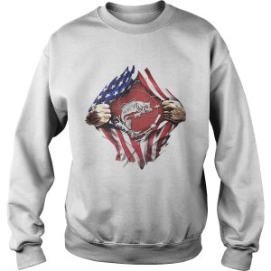 Fishing American flag veteran Independence Day hand shirt 2