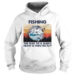 Fishing the way to a mans heart is thru his fly vintage retro shirt