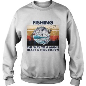 Fishing the way to a mans heart is thru his fly vintage retro shirt 2