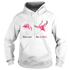 Flamingo Before After Wine shirt