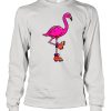 Flamingo Rollerblading shirt