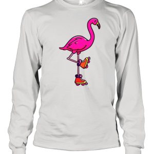 Flamingo Rollerblading shirt