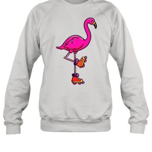 Flamingo Rollerblading shirt 2