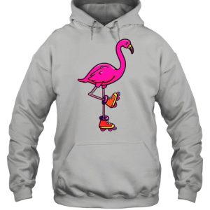 Flamingo Rollerblading shirt 3