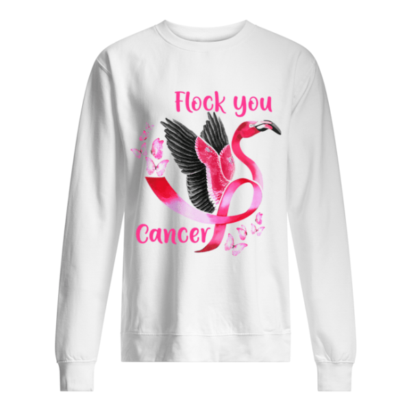 Flock You Cancer Flamingo Breast Cancer Awareness T-Shirt