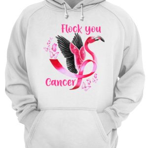 Flock You Cancer Flamingo Breast Cancer Awareness T Shirt 3