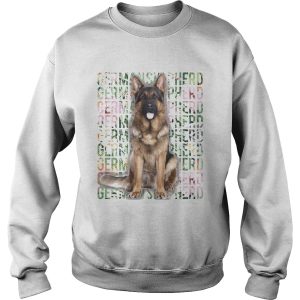 Flower german shepherd Alsace shirt 2