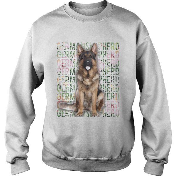 Flower german shepherd Alsace shirt