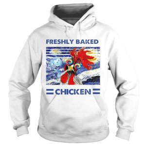 Freshly Baked Chicken Oil Painting Vintage shirt 1