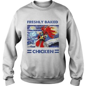 Freshly Baked Chicken Oil Painting Vintage shirt