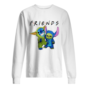 Friends baby Yoda And Baby Stitch shirt 1