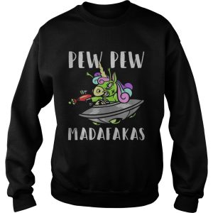 Funny Alien Unicorn PewPewPew Madafakas Unicorn Crazy Pew shirt 2