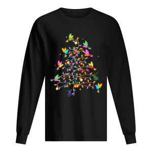 Funny Cute Hummingbirds Christmas Tree shirt 1