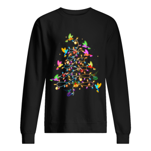 Funny Cute Hummingbirds Christmas Tree shirt 2