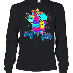 Game cinco de mayo llama pinata and game controller shirt 1