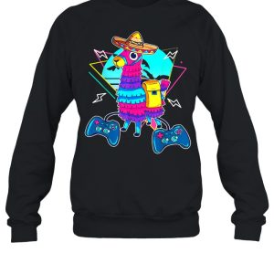 Game cinco de mayo llama pinata and game controller shirt