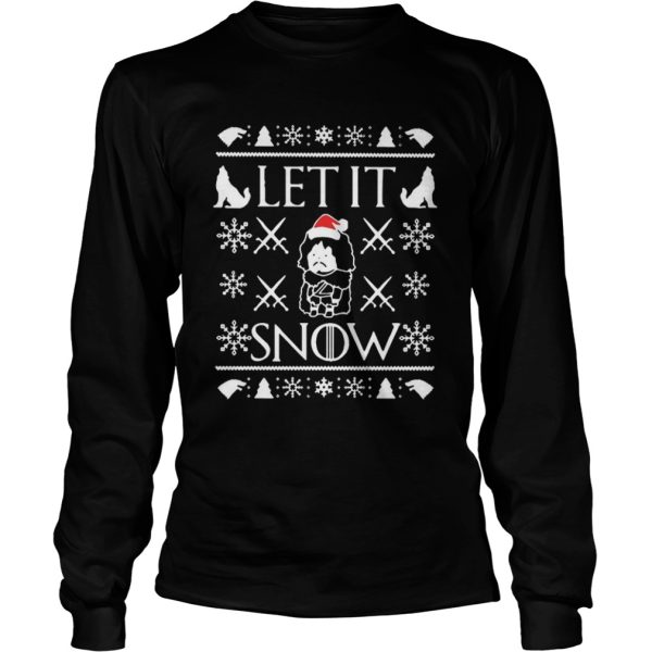 Game of Thrones Jon Snow Let It Snow Ugly Christmas shirt