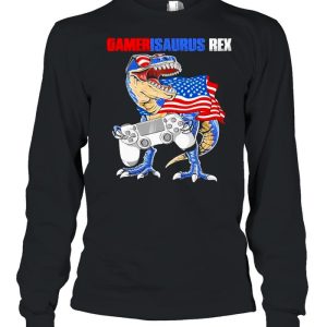 Gamersaurus Rex American Flag shirt