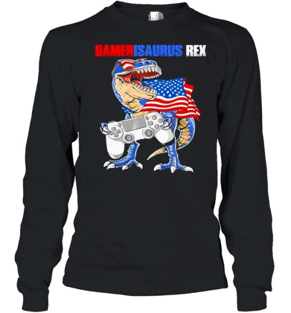 Gamersaurus Rex American Flag shirt