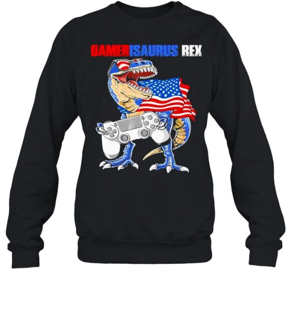 Gamersaurus Rex American Flag shirt