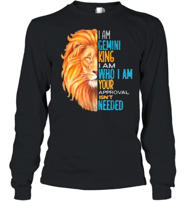 Gemini King Zodiac Astrology Birthday Lion Slogan Saying Classic shirt