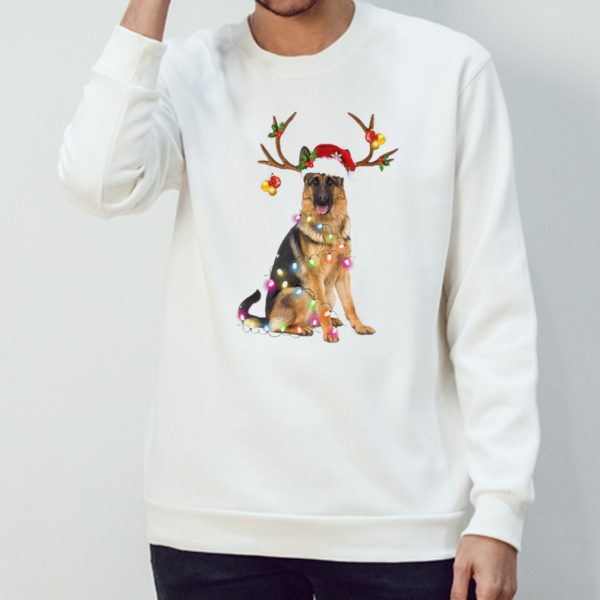 German Shepherd Christmas Reindeer shirt