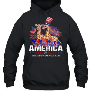 Giraffe America 4th Of July Independence Day shirt 3