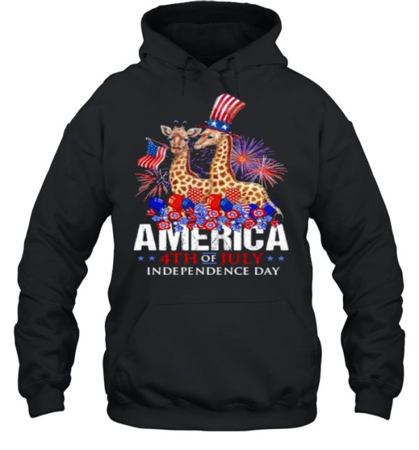 Giraffe America 4th Of July Independence Day shirt