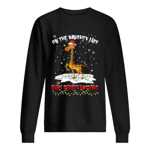 Giraffe On The Naughty List And I Regret Nothing shirt