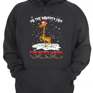 Giraffe On The Naughty List And I Regret Nothing shirt 3