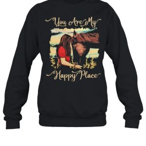 Girl kisss Horse you are my happy place shirt