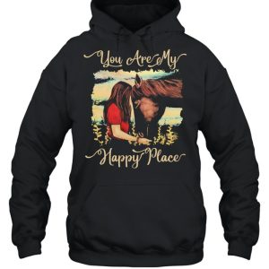 Girl kisss Horse you are my happy place shirt 3