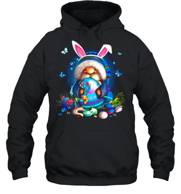 Gnome Hug Autism Cancer And Eggs Happy Easter Day shirt