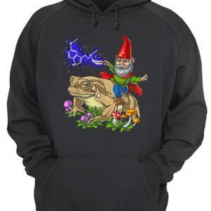 Gnome Riding Bufo Alvarius Toad Chemistry Witch Christmas shirt 3