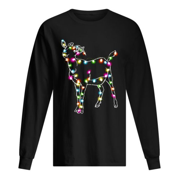 Goat Christmas lights shirt