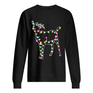 Goat Christmas lights shirt