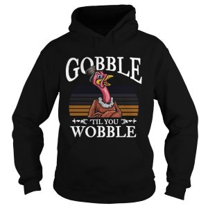 Gobble Til You Wobble Flamingo Vintage shirt