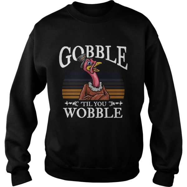 Gobble Til You Wobble Flamingo Vintage shirt