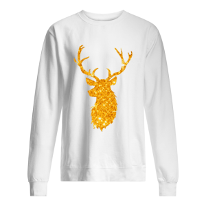 Gold Golden Reindeer Christmas Holiday shirt