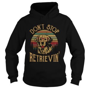 Golden Retriever Dont Stop Retrieving Dog Sunset shirt 1