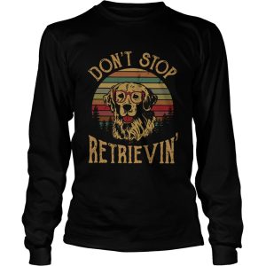 Golden Retriever Dont Stop Retrieving Dog Sunset shirt 2