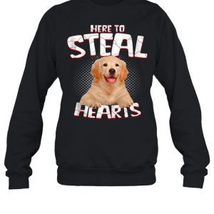 Golden Retriever Here To Steal Hearts shirt 2