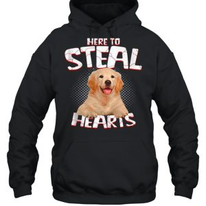 Golden Retriever Here To Steal Hearts shirt 3