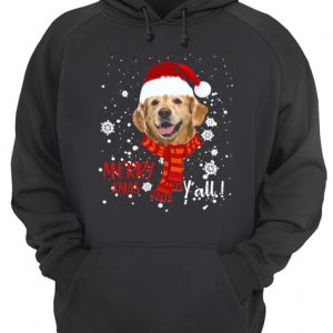 Golden Retriever Merry Xmas Y'all shirt 3