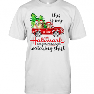 Golden Retriever Santa This Is My Hallmark Christmas Movie T-Shirt