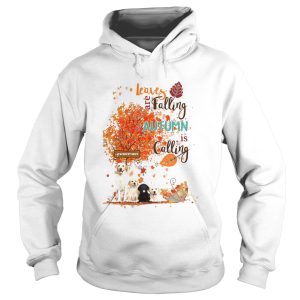 Golden retriever leaves are falling autumn is calling shirt