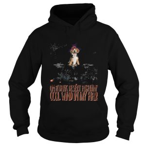 Golden retriever on a dark desert highway cool wind in my hair shirt 1