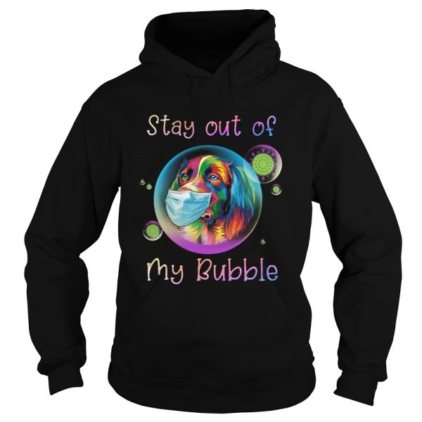 Golden retriever stay out my bubble coronavirus mask shirt